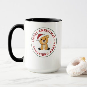 Colourful Bears Merry Christmas Winter Animals Bea Mug