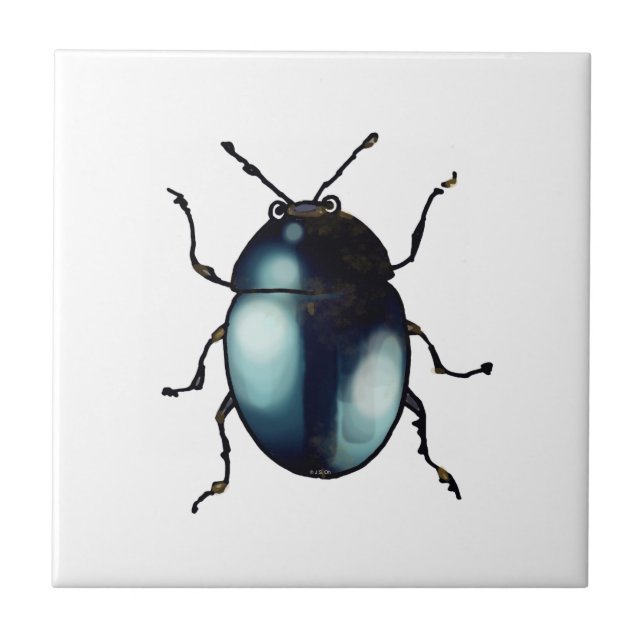 colourful beetle bug tile (Front)