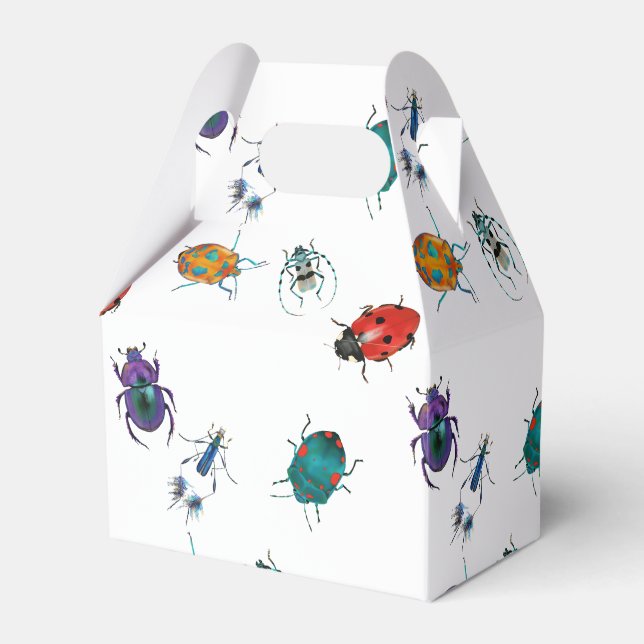 Colourful beetles  favor box (Front Side)