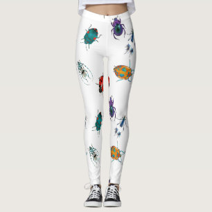 Colourful beetles  leggings