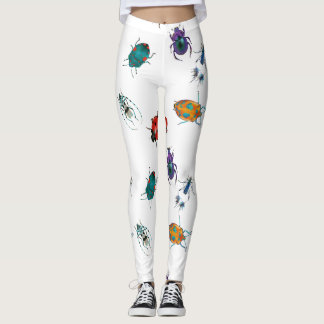Colourful beetles  leggings