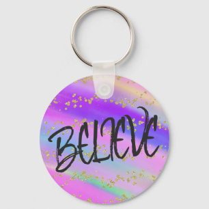 Colourful Believe Key Chain