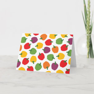 Colourful Bell Peppers Card