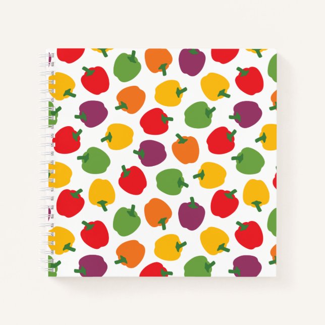 Colourful Bell Peppers Notebook (Front)