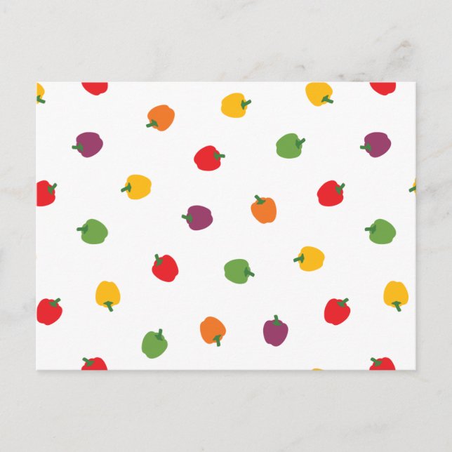 Colourful Bell Peppers Postcard (Front)