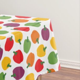 Colourful Bell Peppers Tablecloth