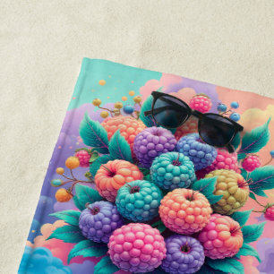 Colourful berries for Summer Beach Towel