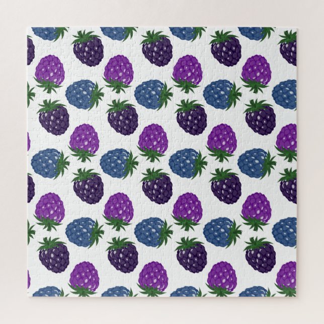 Colourful Berries: Multicolored Seamless Pattern. Jigsaw Puzzle (Vertical)