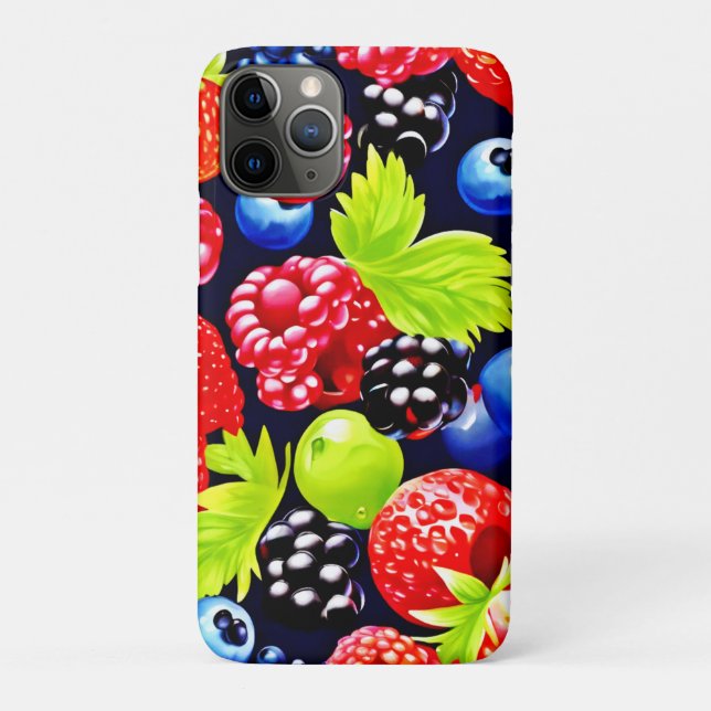 Colourful Berry Medley Design Case-Mate iPhone Case (Back)