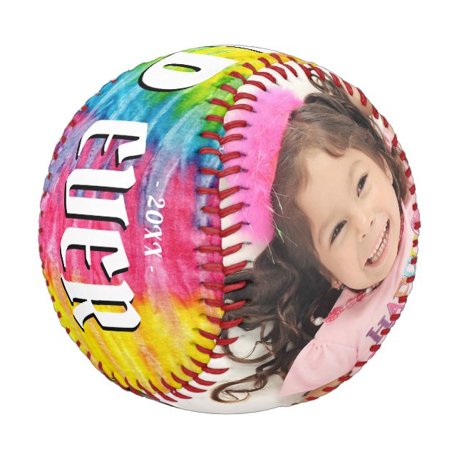 Colourful Best Dad 2 Photos Father`s Day  Baseball (Angled)