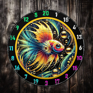 Colourful Betta Dartboard Game Centre
