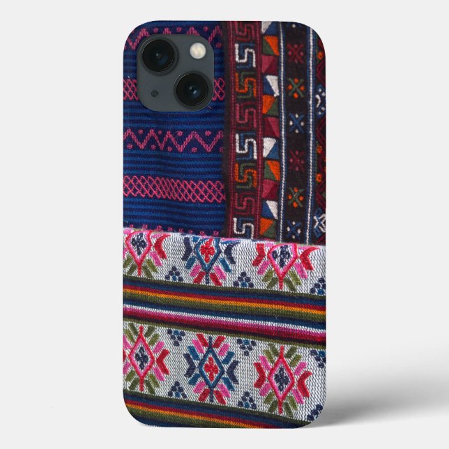 Colourful Bhutan Textiles Case-Mate iPhone Case (Back)