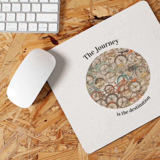 Colourful Bicycle Pattern customizable Mouse Pad (Creator Uploaded)