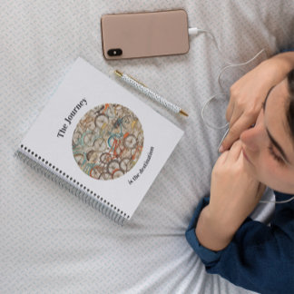 Colourful Bicycle Pattern customizable Notebook