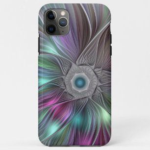 Colourful Big Flower Abstract Trippy Fractal Art iPhone 11 Pro Max Case
