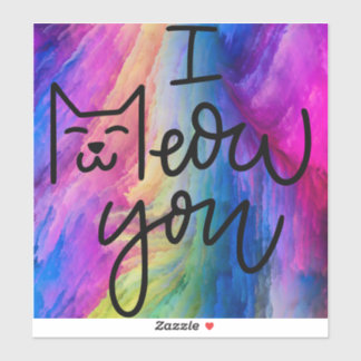 Colourful & Big I Meow You Cat