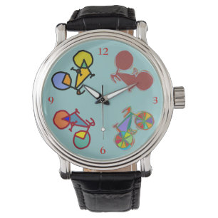 colourful bikes hour watch