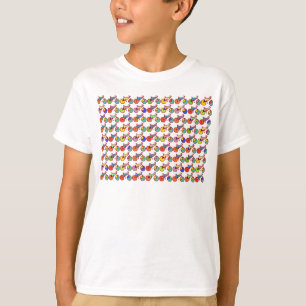 Colourful Bikes pattern T-Shirt