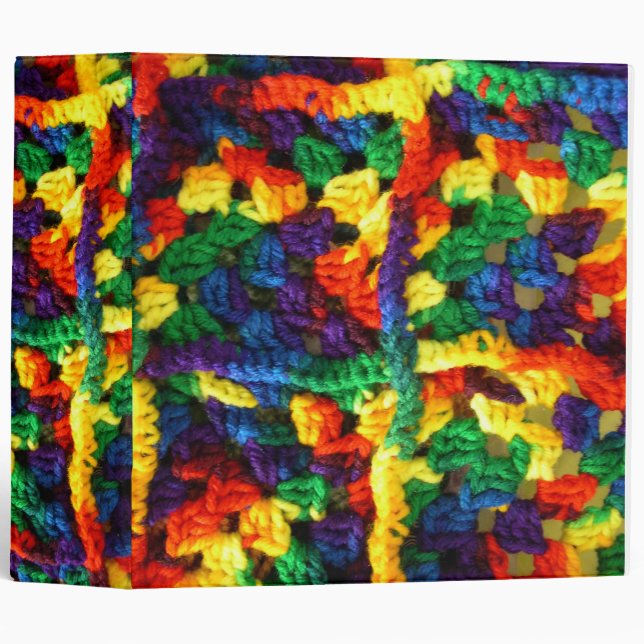 Colourful Binder For the Crocheter in Your Life. (Front/Spine)