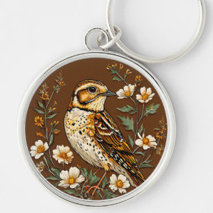Colourful Bird Artwork Keychain