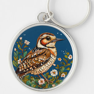 Colourful Bird Artwork Keychain