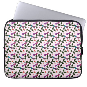 Colourful Bird Floral Seamless Pattern  Tapestry Laptop Sleeve
