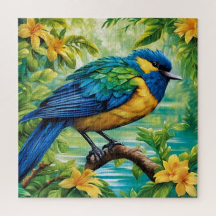 Colourful bird jigsaw puzzle