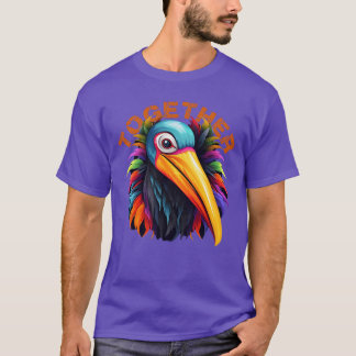 Colourful Bird Lover Art Vibrant Bird Inspiration T-Shirt