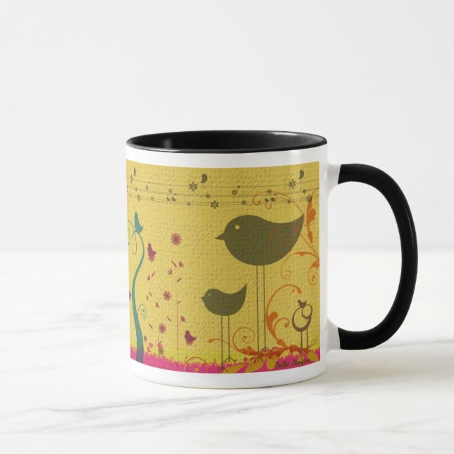 Colourful Bird Mug (Right)
