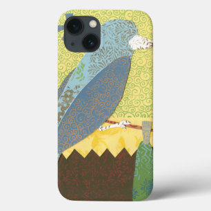 Colourful Bird on a Wire iPhone 13 Case