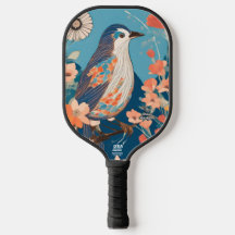 Colourful Bird Personalized Pickleball Paddle