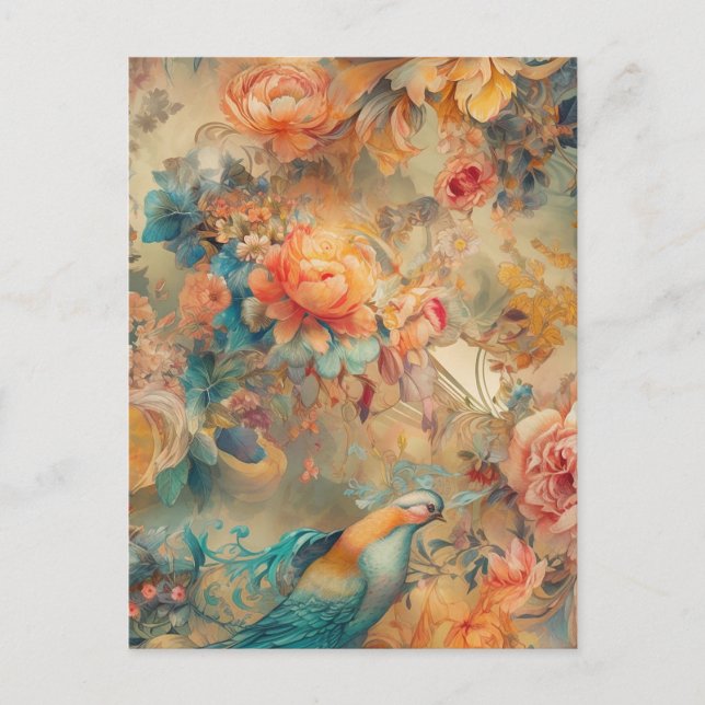 Colourful Bird Postcard (Front)