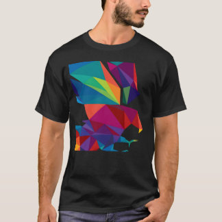 Colourful bird retro T-Shirt
