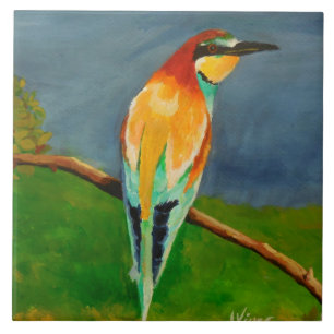 Colourful Bird Tile
