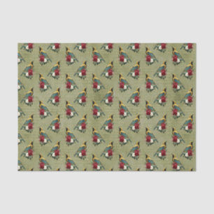 Colourful Birds and Flowers Tissue Paper
