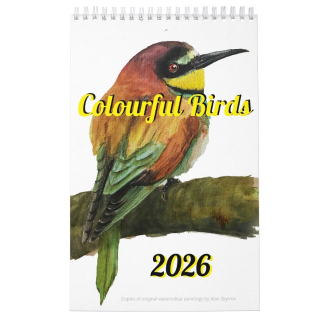 Colourful Birds Calendar 2026 (Cover)