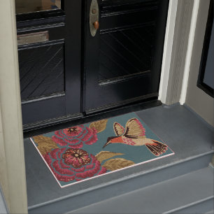 Colourful Birds Doormat, Lovely Mat,Floral Doormat