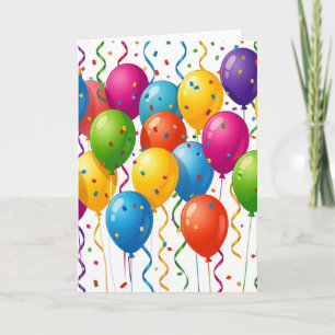 Colourful Birthday Balloons Party Celebration Program