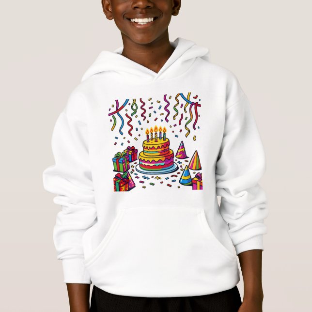 Colourful Birthday Cake Party Celebration (Front)
