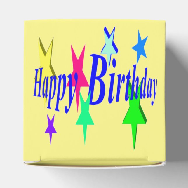 Colourful Birthday Favor Box (Top)