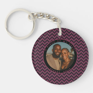 Colourful Birthday Gifts For Husband Stripe Patter Keychain
