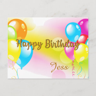 Colourful Birthday Postcard