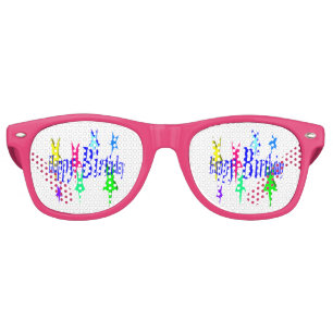 Colourful Birthday Retro Sunglasses