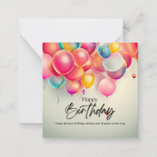 Colourful Birthday Wishes Card