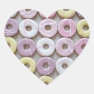 Colourful Biscuits Heart Sticker