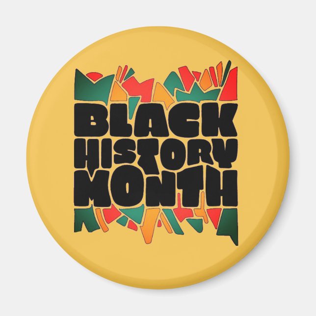Colourful Bits Black History Month Magnet  (Front)