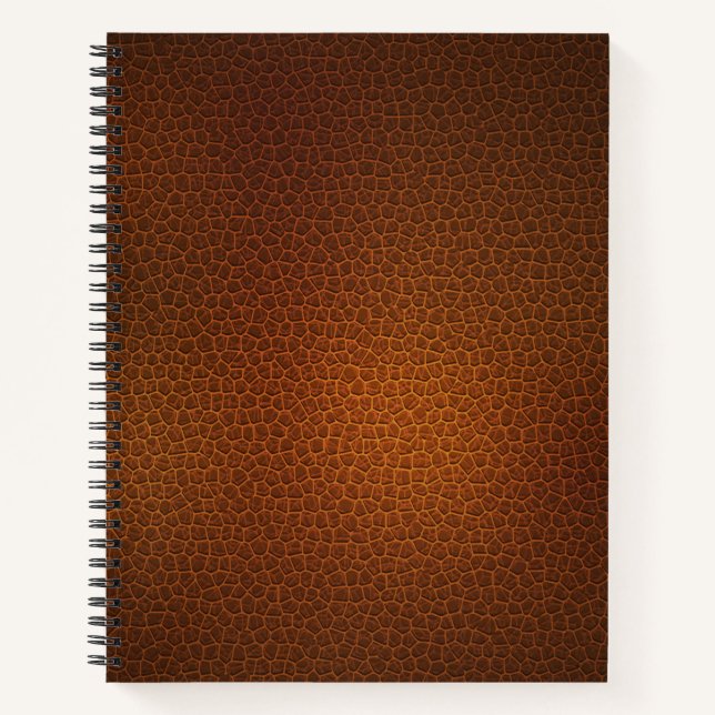 Colourful Black Pattern Snakeskin Notebook (Front)