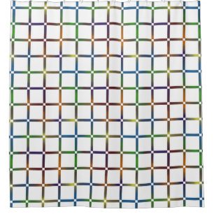 Colourful Blended Rainbow Grid with Negative Space