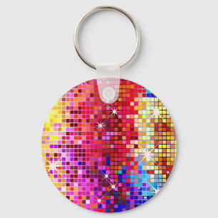 Colourful Bling Pattern Keychain
