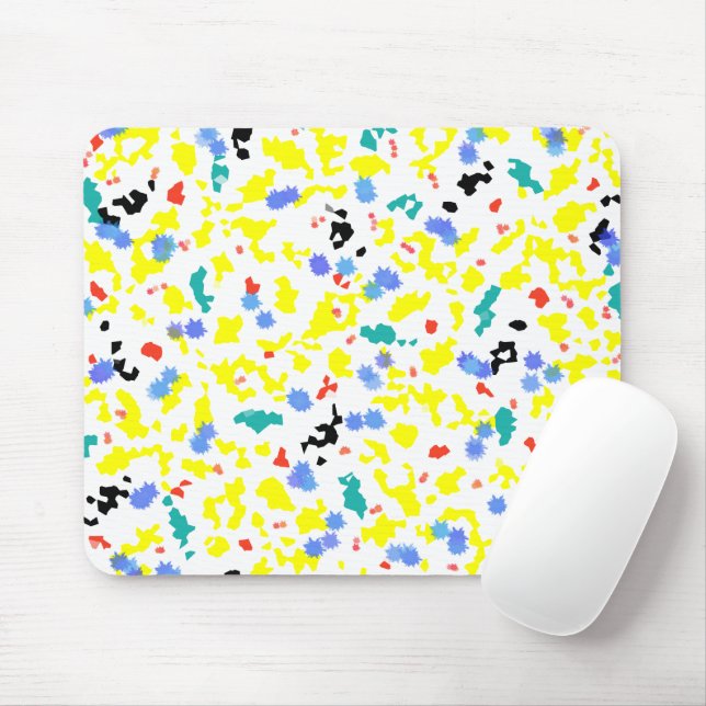 Colourful Blobs Mouse Pad (With Mouse)